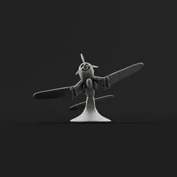 Vought F4U-1 Corsair 3D Model