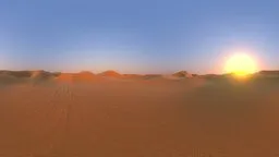 Dunes Desert Golden Hour HDRI