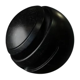 Black painted lightly scratched metal