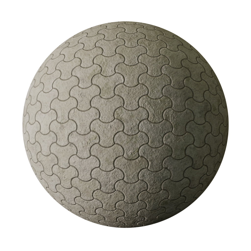 YShape Concrete Bricks Pavement FREE concrete materials BlenderKit