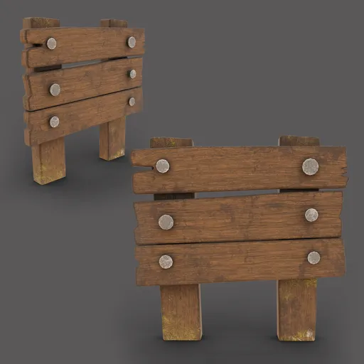 Wooden sign