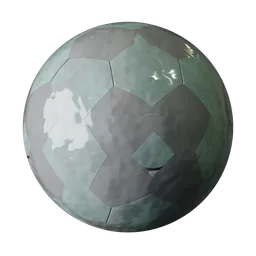 High-quality PBR texture of mint marble flooring for 3D rendering and Blender material library.