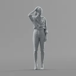 Lowpoly Female Standing
