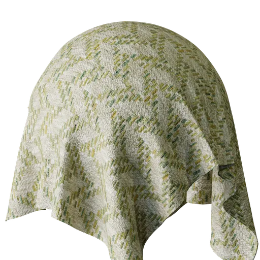 Geometric Green Jacquard