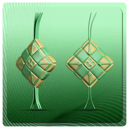 Ketupat Icon PBR Ready