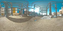 Metal Structure Industrial Yard