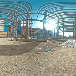 Metal Structure Industrial Yard