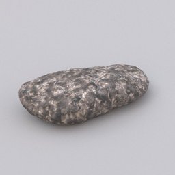 Highly detailed Blender 3D model of a textured stone for virtual environment design.