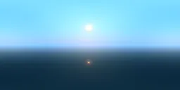 Foggy blue sky