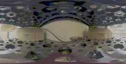 Warehouse HDR lighting thumbnail featuring shelves with boxes for scene illumination.