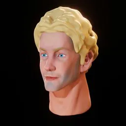 Male Head 3D Sculpt