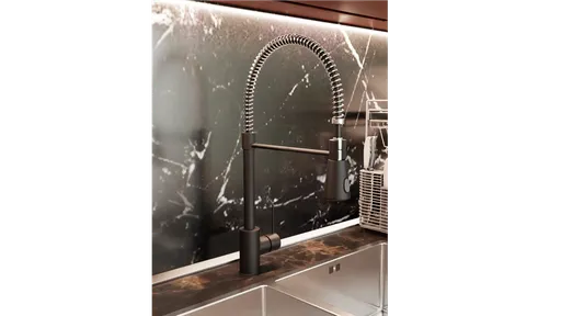 Dark Kitchen faucet
