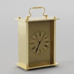 Animated Vintage Carriage Clock