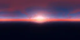 Pink Sunset Sky Ocean