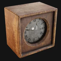 Utilitarian Square Mantel Clock