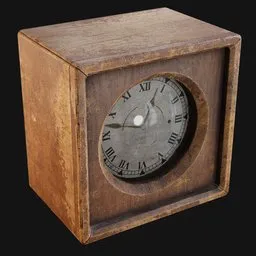 Utilitarian Square Mantel Clock
