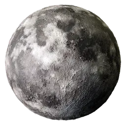 Moon Lunar Rock Contrast