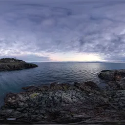 Cloudy Sunrise Ocean Coast