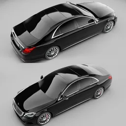 Mercedes Benz S65 W222 2014(Rigged)