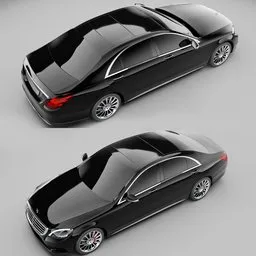 Mercedes Benz S65 W222 2014(Rigged)