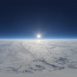 Above Antarctica High Earth Atmosphere