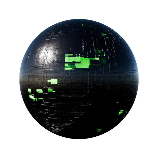 Green Sci-Fi With Tech Pattern