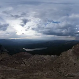 Stormy sky in Canadian Mountains