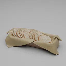 Rustic Sliced Bread Basket
