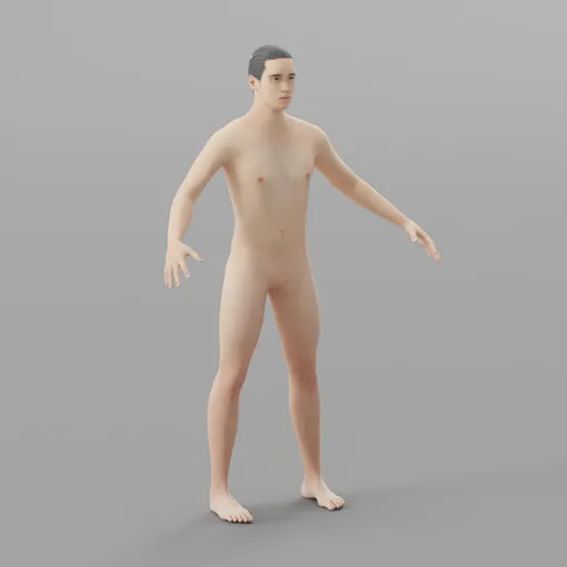 Rigged Caucasian Character