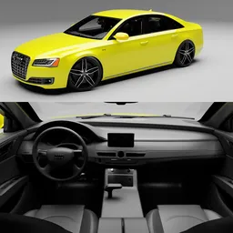 (Rigged)Audi A8+Interior