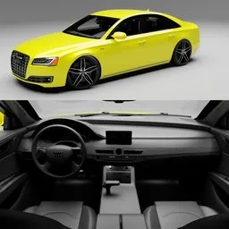 (Rigged)Audi A8+Interior