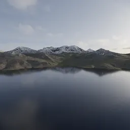 Mountain Landscape Lake Terrain