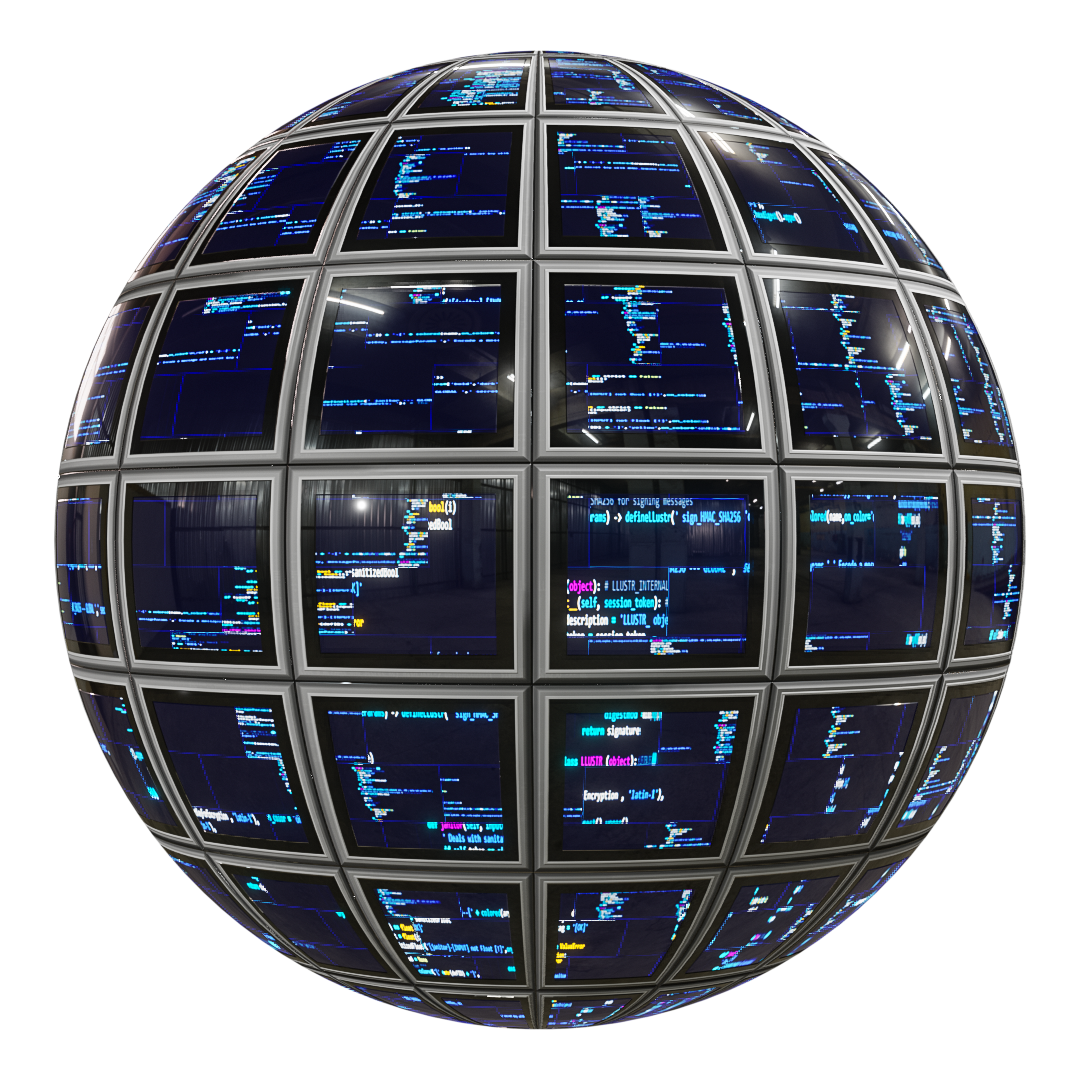 Procedural TV WALL Programming | FREE tech materials | BlenderKit