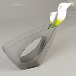 Frosted Glass Void Vase