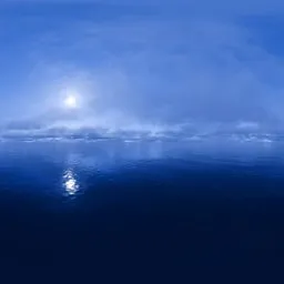 High Sun Coastal Clouds