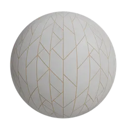 Geometric gold line wallpaper