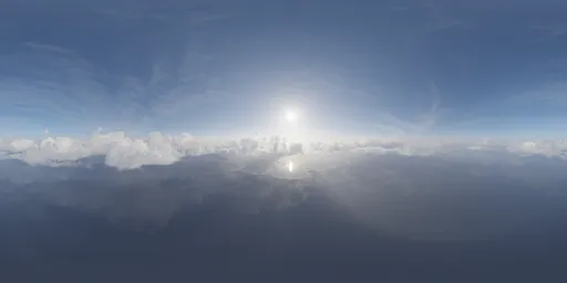 Aerial Cloudscape Sunny Sky