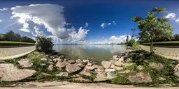 Daytime Seaside Rocks 16k