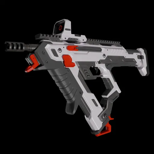 SMG Sci Fi submachine gun concept