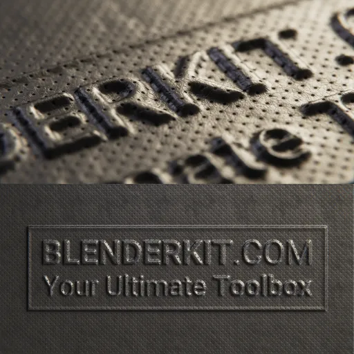Detailed embossed text reveal 3D animation with realistic textures and lighting, ideal for intros and logo presentations.