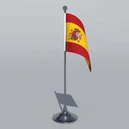 Spain Table Flag