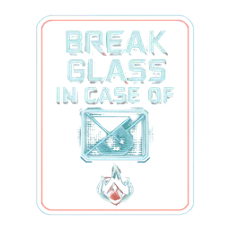 Cyberpunk Sign - Break Glass