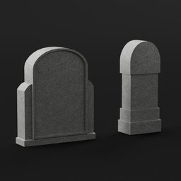 Tombstone 05 Low-Poly