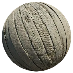 Weathered wood texture with detailed grooves and age marks suitable for photorealistic 3D rendering and PBR workflows.