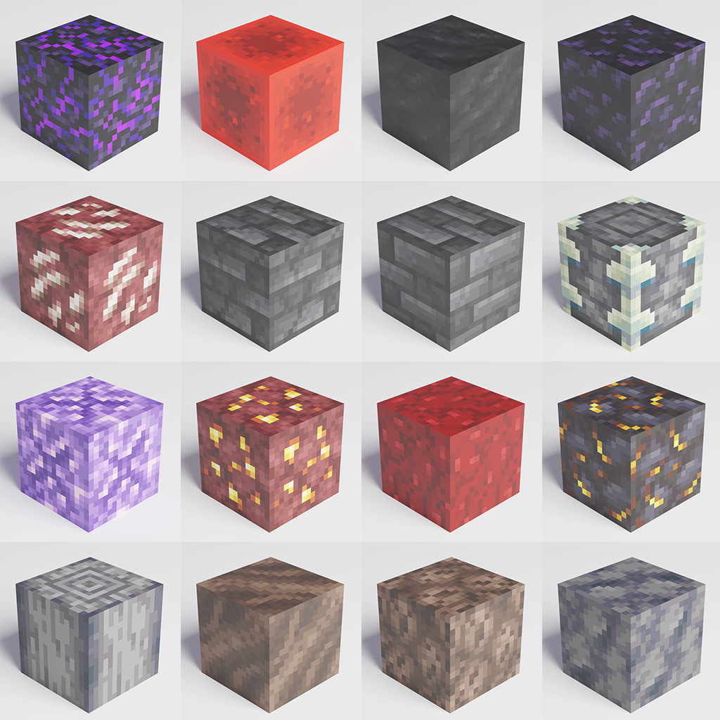 Minecraft Special Blocks | 3D Miscellaneous models | BlenderKit