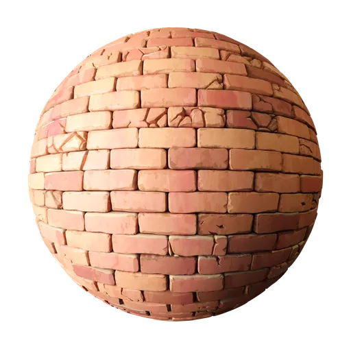 Stylized Bricks Red