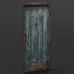 Old shack door