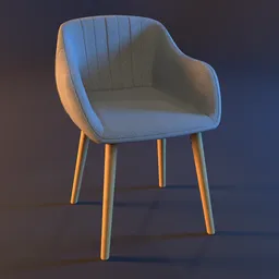 Chair for Dining ADSLEV – Beige Fabric