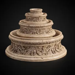 Ornamental Fountain + PBR Texture