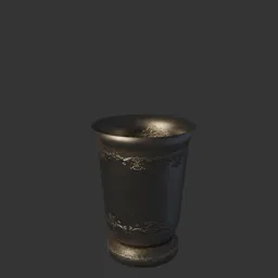 Medieval pewter cup